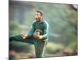 Soccer Star Pele in Action During Practice Prior to World Cup Competition-Art Rickerby-Mounted Premium Photographic Print