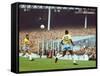 Soccer Star Pele in Action During World Cup Competition-Art Rickerby-Framed Stretched Canvas