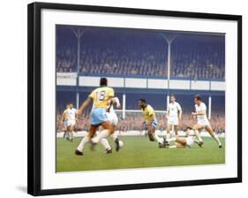 Soccer Star Pele in Action During World Cup Competition-null-Framed Premium Photographic Print