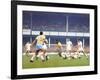 Soccer Star Pele in Action During World Cup Competition-null-Framed Premium Photographic Print