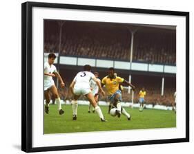 Soccer Star Pele in Action During World Cup Competition-null-Framed Premium Photographic Print