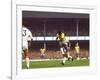 Soccer Star Pele in Action During World Cup Competition-null-Framed Premium Photographic Print