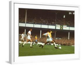 Soccer Star Pele in Action During World Cup Competition-null-Framed Premium Photographic Print