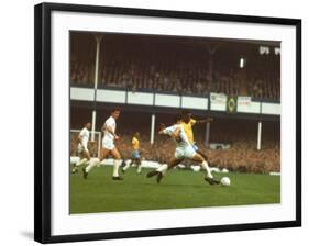 Soccer Star Pele in Action During World Cup Competition-null-Framed Premium Photographic Print