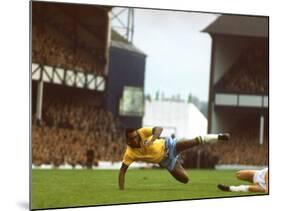 Soccer Star Pele in Action During World Cup Competition-null-Mounted Premium Photographic Print