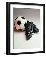 Soccer Still Life-null-Framed Photographic Print