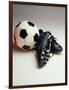 Soccer Still Life-null-Framed Photographic Print