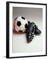 Soccer Still Life-null-Framed Photographic Print