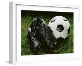 Soccer Still Life-null-Framed Photographic Print