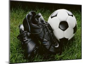 Soccer Still Life-null-Mounted Photographic Print