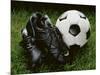 Soccer Still Life-null-Mounted Photographic Print