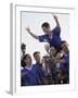 Soccer Team with Trophy-null-Framed Photographic Print