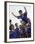 Soccer Team with Trophy-null-Framed Photographic Print