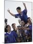 Soccer Team with Trophy-null-Mounted Photographic Print