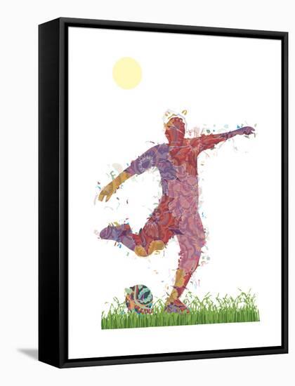 Soccer-Teofilo Olivieri-Framed Stretched Canvas