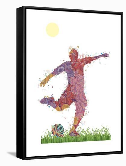 Soccer-Teofilo Olivieri-Framed Stretched Canvas