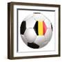 Soccerball with Country Flag-Flarextius-Framed Art Print