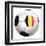 Soccerball with Country Flag-Flarextius-Framed Art Print