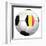 Soccerball with Country Flag-Flarextius-Framed Art Print