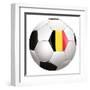 Soccerball with Country Flag-Flarextius-Framed Art Print