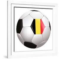 Soccerball with Country Flag-Flarextius-Framed Art Print