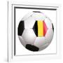 Soccerball with Country Flag-Flarextius-Framed Art Print