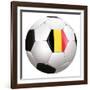 Soccerball with Country Flag-Flarextius-Framed Art Print