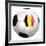 Soccerball with Country Flag-Flarextius-Framed Art Print