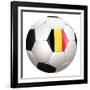 Soccerball with Country Flag-Flarextius-Framed Art Print