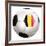 Soccerball with Country Flag-Flarextius-Framed Art Print