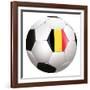 Soccerball with Country Flag-Flarextius-Framed Art Print