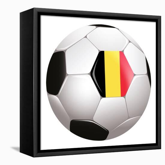 Soccerball with Country Flag-Flarextius-Framed Stretched Canvas