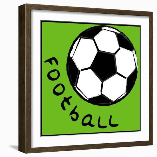 Soccerball-null-Framed Giclee Print