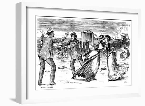 Social Beings, 1876-George Du Maurier-Framed Giclee Print