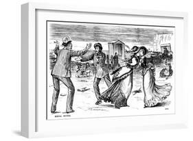 Social Beings, 1876-George Du Maurier-Framed Giclee Print