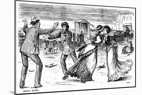 Social Beings, 1876-George Du Maurier-Mounted Giclee Print