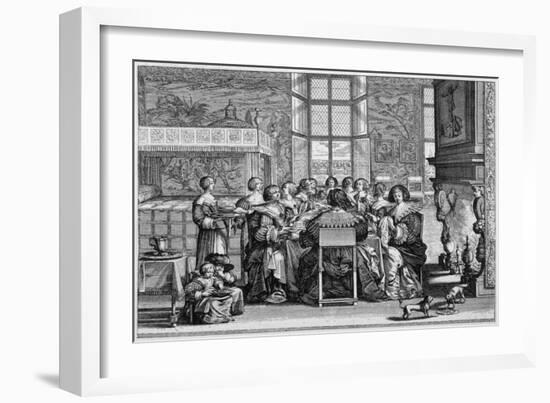 Social, Belgium, 17C-Abraham Bosse-Framed Art Print