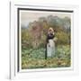 Social, Cabbage Cutting-Helen Allingham-Framed Art Print