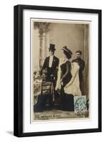 Social, Femme 3 of 10-null-Framed Art Print