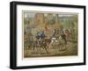 Social, France, Riders-null-Framed Art Print