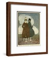 Social, French Women 1917-null-Framed Art Print