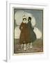 Social, French Women 1917-null-Framed Art Print