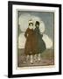 Social, French Women 1917-null-Framed Art Print