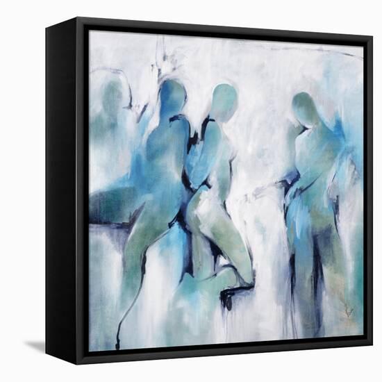 Social Gathering-Rikki Drotar-Framed Stretched Canvas