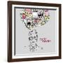 Social Network Doodles. Handsome Men With Thought Bubble-Alisa Foytik-Framed Art Print