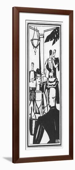 Social, Nightclub 1927-Stella Steyn-Framed Art Print