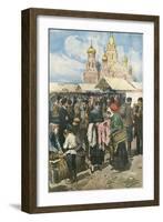 Social, Russian Barter-Achille Beltrame-Framed Art Print