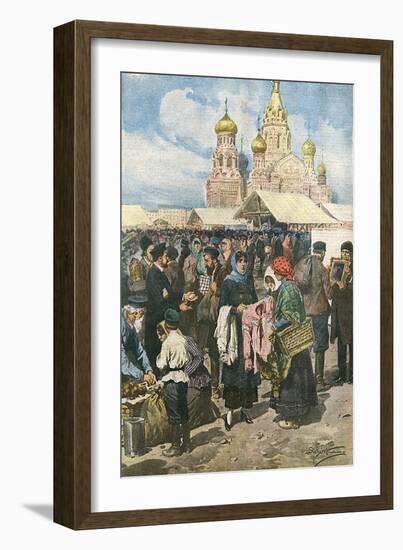 Social, Russian Barter-Achille Beltrame-Framed Art Print