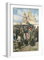 Social, Russian Barter-Achille Beltrame-Framed Art Print