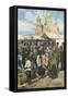 Social, Russian Barter-Achille Beltrame-Framed Stretched Canvas
